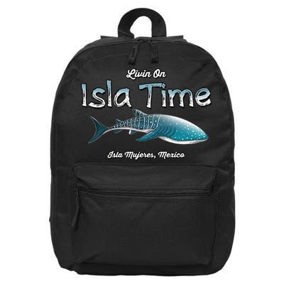 Isla Mujeres Mexico Island Near Cancun Whale Shark 16 in Basic Backpack