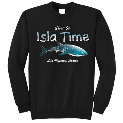 Isla Mujeres Mexico Island Near Cancun Whale Shark Tall Sweatshirt