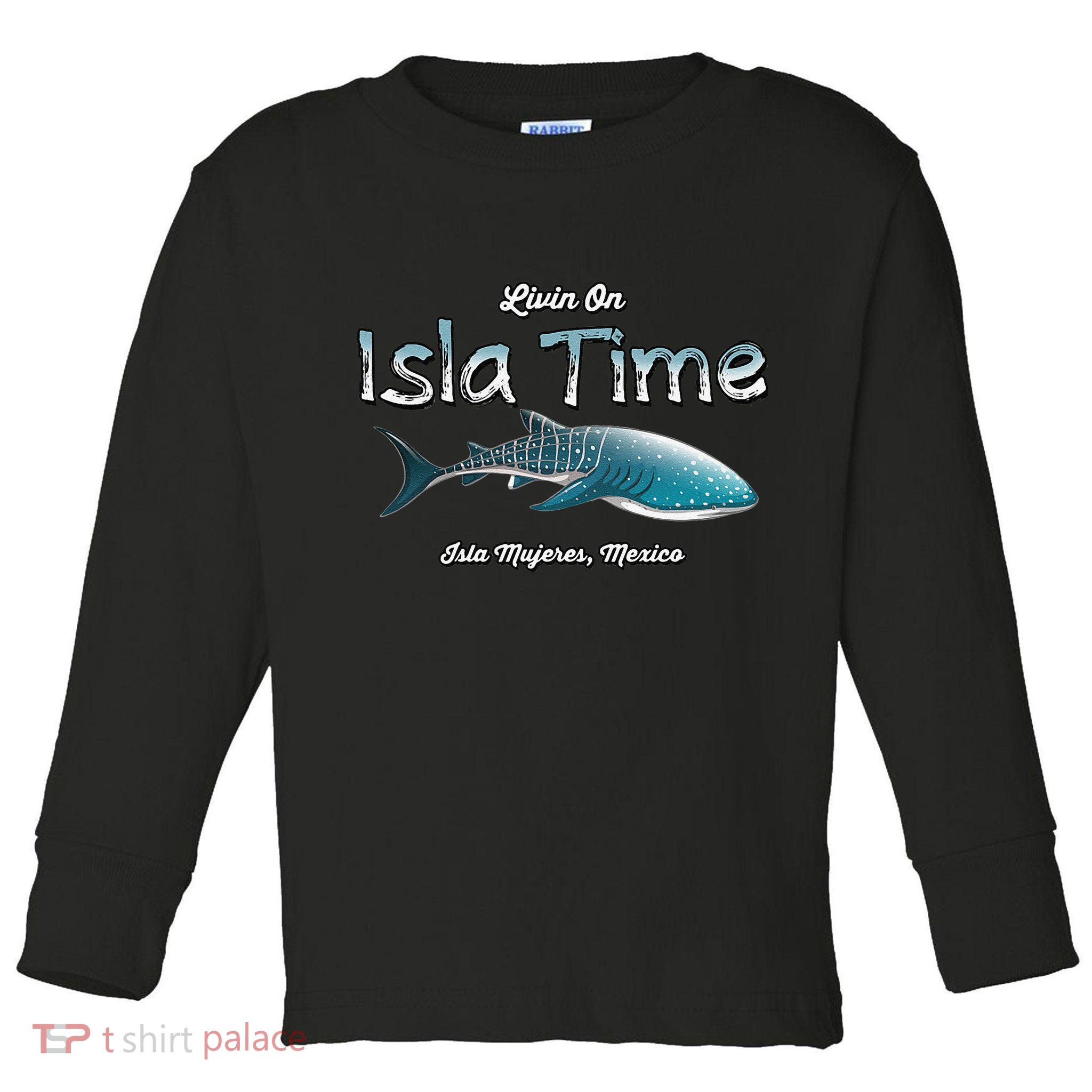 Isla Mujeres Mexico Island Near Cancun Whale Shark Toddler Long Sleeve Shirt