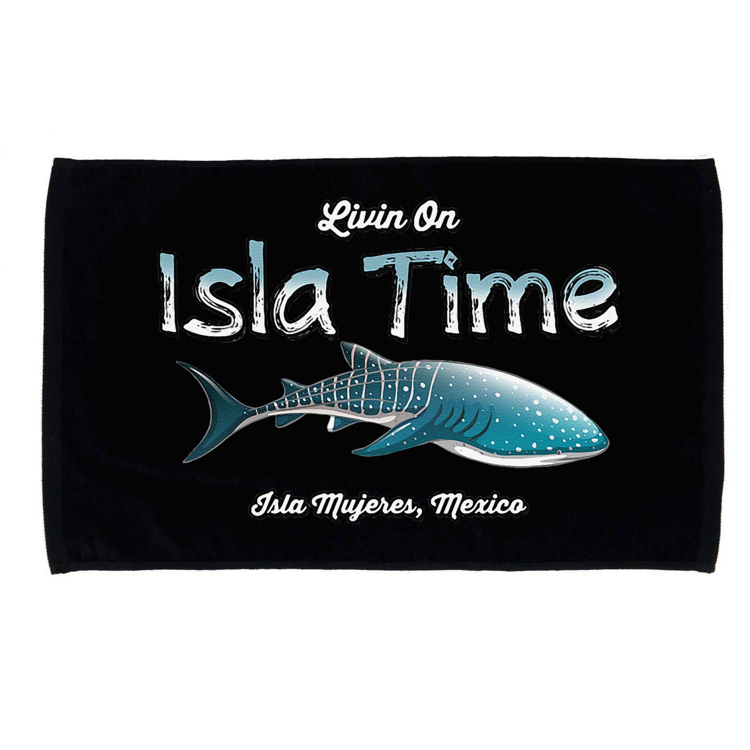 Isla Mujeres Mexico Island Near Cancun Whale Shark Microfiber Hand Towel