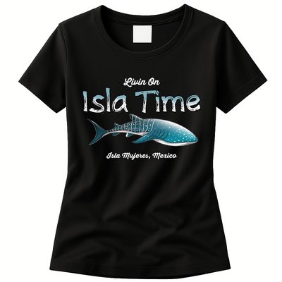Isla Mujeres Mexico Island Near Cancun Whale Shark Womens T-Shirt