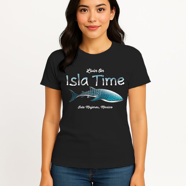 Isla Mujeres Mexico Island Near Cancun Whale Shark Womens T-Shirt