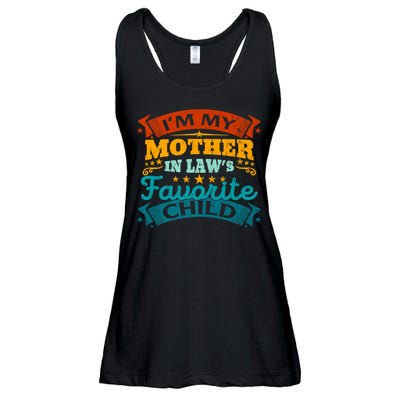 I'm My Mother In Laws Favorite Child Funny Parent Men Women Ladies Essential Flowy Tank