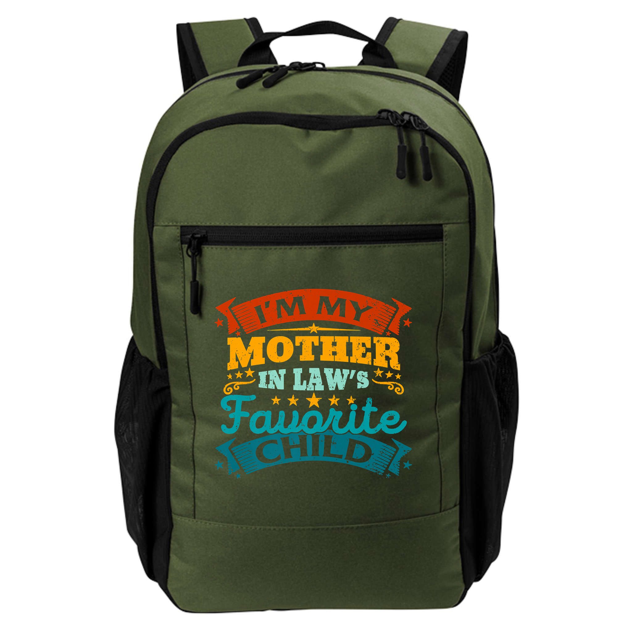 I'm My Mother In Laws Favorite Child Funny Parent Men Women Backpack