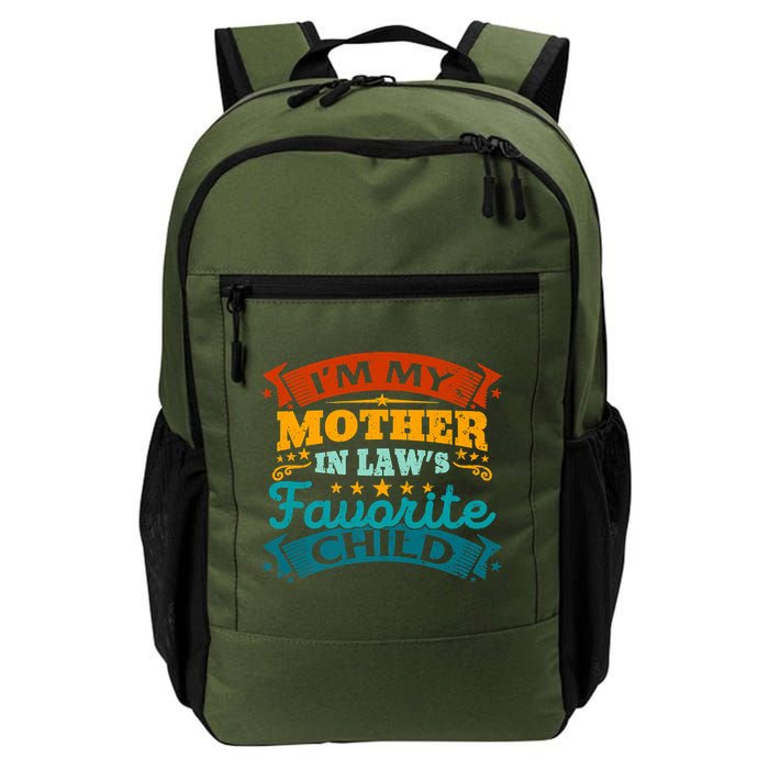 I'm My Mother In Laws Favorite Child Funny Parent Men Women Backpack