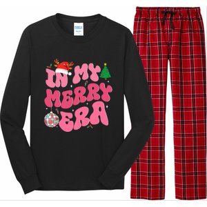 In My Merry Era Funny Merry Christmas Xmas Christmas Holiday Long Sleeve Pajama Set