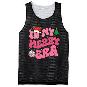 In My Merry Era Funny Merry Christmas Xmas Christmas Holiday Mesh Reversible Basketball Jersey Tank