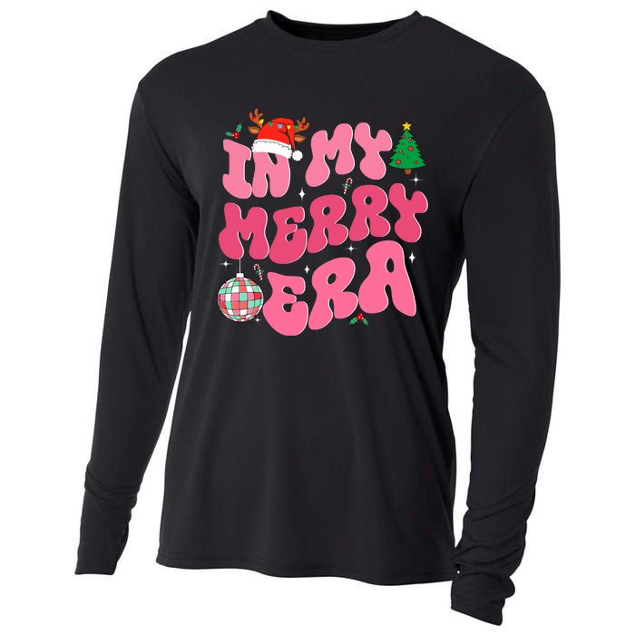 In My Merry Era Funny Merry Christmas Xmas Christmas Holiday Cooling Performance Long Sleeve Crew