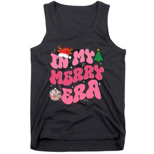 In My Merry Era Funny Merry Christmas Xmas Christmas Holiday Tank Top