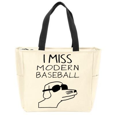 I Miss Modern Baseball Funny Dog Sport Lover Zip Tote Bag