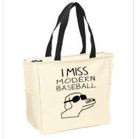 I Miss Modern Baseball Funny Dog Sport Lover Zip Tote Bag
