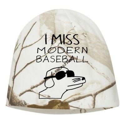 I Miss Modern Baseball Funny Dog Sport Lover Kati - Camo Knit Beanie