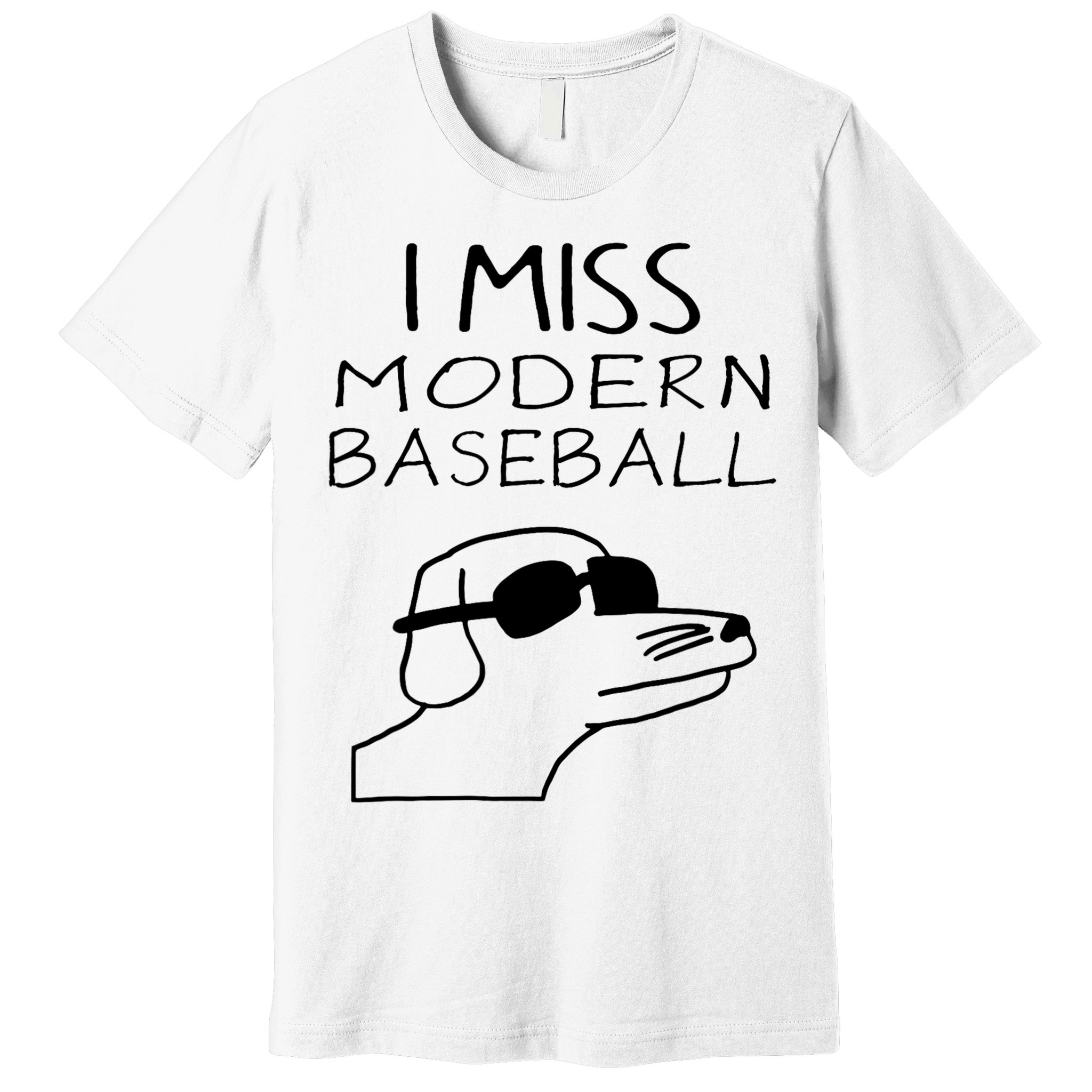 I Miss Modern Baseball Funny Dog Sport Lover Premium T-Shirt
