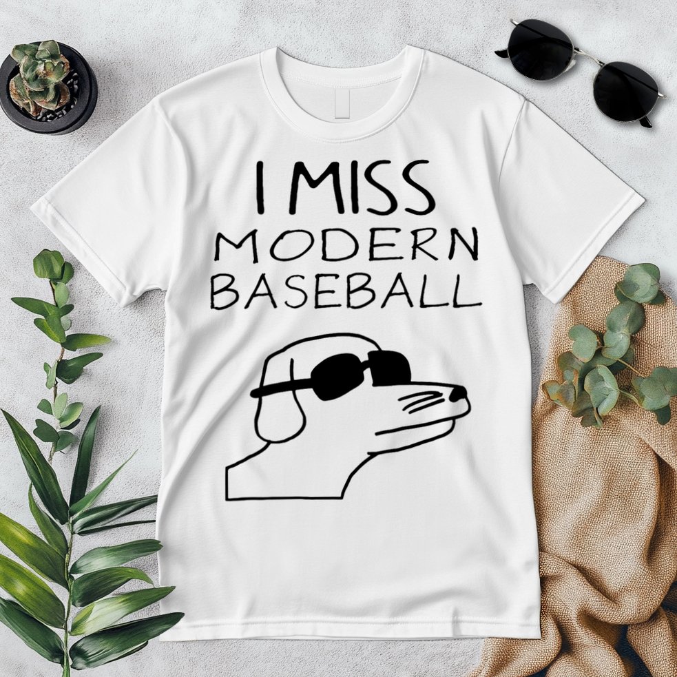 I Miss Modern Baseball Funny Dog Sport Lover Premium T-Shirt