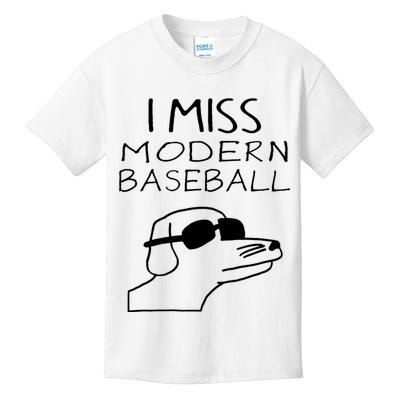 I Miss Modern Baseball Funny Dog Sport Lover Kids T-Shirt