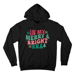 In My Merry And Bright Era Christmas Santa Xmas Groovy Retro Hoodie