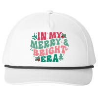 In My Merry And Bright Era Christmas Santa Xmas Groovy Retro Snapback Five-Panel Rope Hat