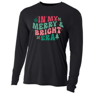 In My Merry And Bright Era Christmas Santa Xmas Groovy Retro Cooling Performance Long Sleeve Crew