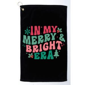 In My Merry And Bright Era Christmas Santa Xmas Groovy Retro Platinum Collection Golf Towel