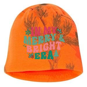 In My Merry And Bright Era Christmas Santa Xmas Groovy Retro Kati - Camo Knit Beanie