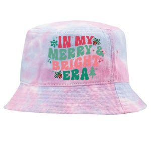 In My Merry And Bright Era Christmas Santa Xmas Groovy Retro Tie-Dyed Bucket Hat