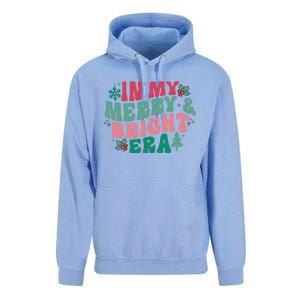 In My Merry And Bright Era Christmas Santa Xmas Groovy Retro Unisex Surf Hoodie