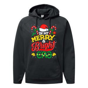 In My Merry And Bright Era Cute Christmas Santa Reindeer Performance Fleece Hoodie