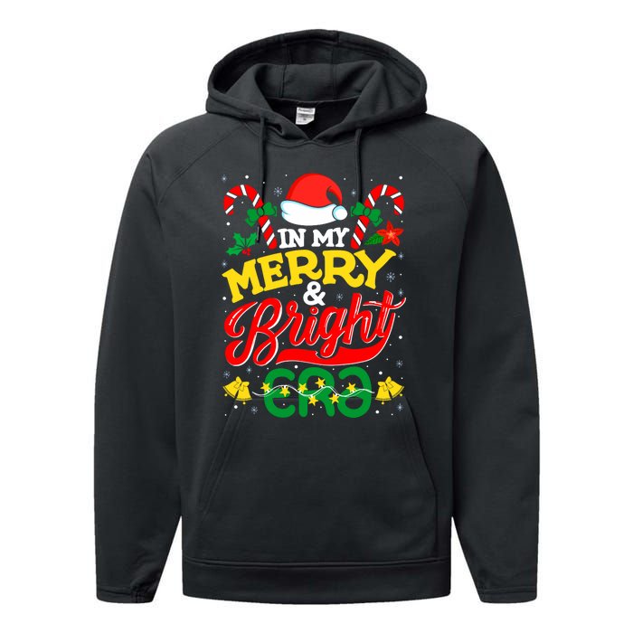 In My Merry And Bright Era Cute Christmas Santa Reindeer Performance Fleece Hoodie