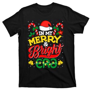 In My Merry And Bright Era Cute Christmas Santa Reindeer T-Shirt