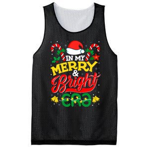 In My Merry And Bright Era Cute Christmas Santa Reindeer Mesh Reversible Basketball Jersey Tank