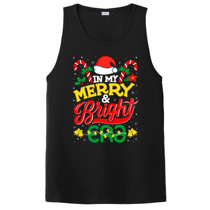 In My Merry And Bright Era Cute Christmas Santa Reindeer PosiCharge Competitor Tank