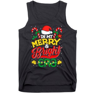 In My Merry And Bright Era Cute Christmas Santa Reindeer Tank Top