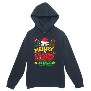 In My Merry And Bright Era Cute Christmas Santa Reindeer Urban Pullover Hoodie