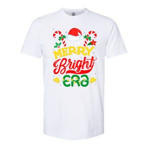 In My Merry And Bright Era Cute Christmas Santa Reindeer Softstyle CVC T-Shirt