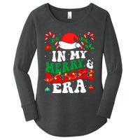 In My Merry And Bright Era Cute Groovy Retro Xmas Christmas Women's Perfect Tri Tunic Long Sleeve Shirt