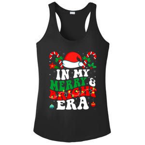 In My Merry And Bright Era Cute Groovy Retro Xmas Christmas Ladies PosiCharge Competitor Racerback Tank