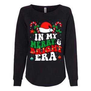 In My Merry And Bright Era Cute Groovy Retro Xmas Christmas Womens California Wash Sweatshirt