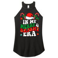 In My Merry And Bright Era Cute Groovy Retro Xmas Christmas Women's Perfect Tri Rocker Tank