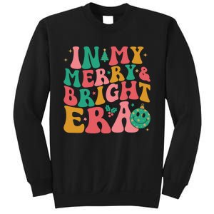 In My Merry And Bright Era Groovy Merry And Bright Christmas Sweatshirt