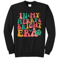 In My Merry And Bright Era Groovy Merry And Bright Christmas Sweatshirt