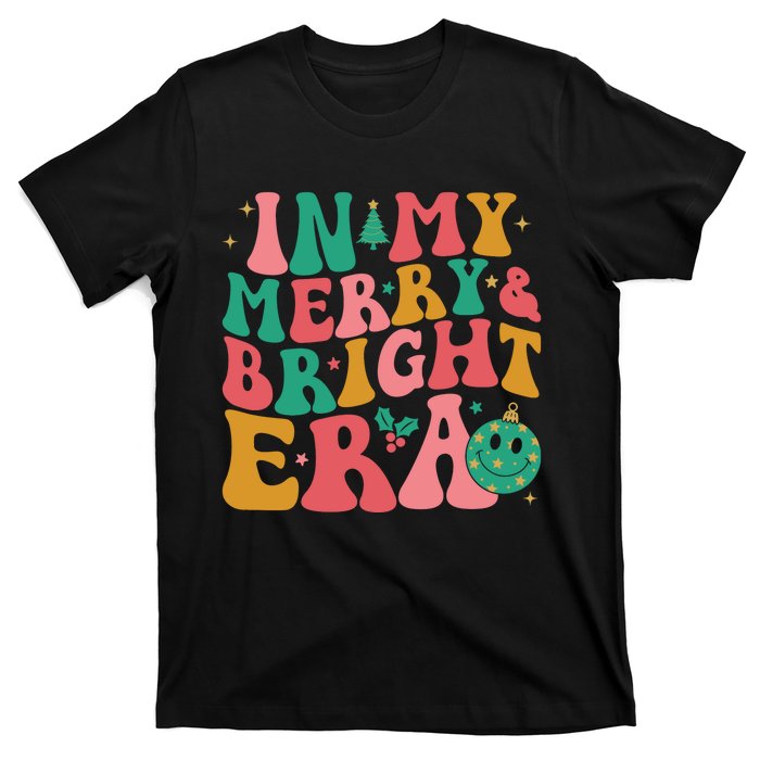 In My Merry And Bright Era Groovy Merry And Bright Christmas T-Shirt