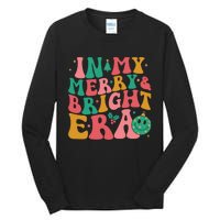 In My Merry And Bright Era Groovy Merry And Bright Christmas Tall Long Sleeve T-Shirt