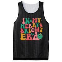 In My Merry And Bright Era Groovy Merry And Bright Christmas Mesh Reversible Basketball Jersey Tank