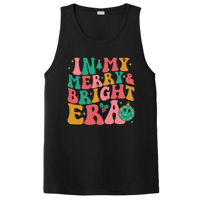 In My Merry And Bright Era Groovy Merry And Bright Christmas PosiCharge Competitor Tank