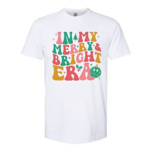 In My Merry And Bright Era Groovy Merry And Bright Christmas Softstyle CVC T-Shirt