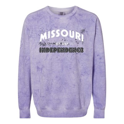 Independence Mo Missouri Pride Hometown Tourist Holidays Colorblast Crewneck Sweatshirt