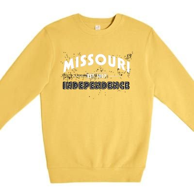 Independence Mo Missouri Pride Hometown Tourist Holidays Premium Crewneck Sweatshirt