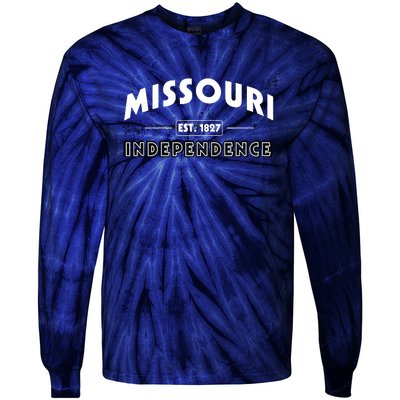 Independence Mo Missouri Pride Hometown Tourist Holidays Tie-Dye Long Sleeve Shirt