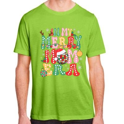 In My Merry Mom Era Groovy Christmas Family Matching Adult ChromaSoft Performance T-Shirt