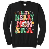 In My Merry Mom Era Groovy Christmas Family Matching Sweatshirt